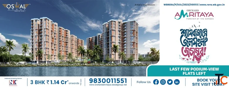 Premium 3 BHK Flats in North Kolkata - Riverside Living