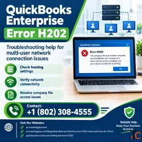 QuickBooks Enterprise H202 Error When Opening a Company File