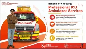Specialised ICU Ambulance in Uttarpara for Oxygen and Ventilator Support