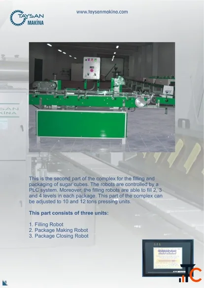 Sugar cube machine production line 12 tons per day