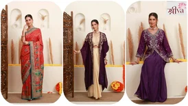 Festive Ethnic Wear for Women - Navratri Sarees Dussehra Styles Shriva Couture