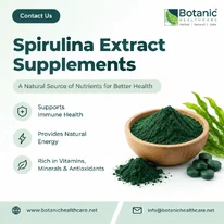 Spirulina Extract Supplements for Natural Wellness Botanic Healthcare