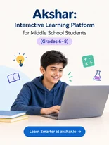 Akshar Interactive Learning Platform for Middle School Students Grades 6-8