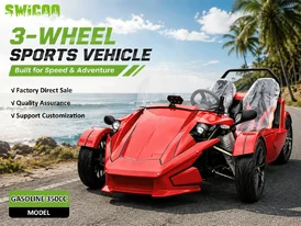 350cc Reverse Trike 2-Seater Open Top Sport Trike.