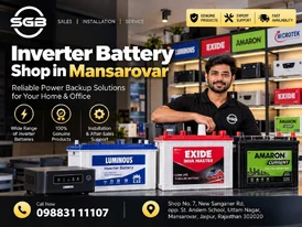 Best Inverter Battery Shop in Mansarovar Shree Ganpati Batteries