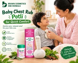 Baby Chest Rub Potli for Quick Comfort Brawn Herbals