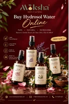 Buy Pure Hydrosol Water Online Moksha Essentials
