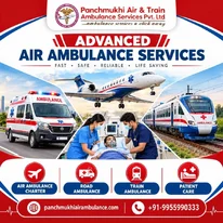 Panchmukhi Hi Tech Air Ambulance in Hyderabad- Safe Patient Transfer with hospital level care