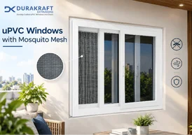 uPVC Windows with Mosquito Mesh - Smart Insect Protection by Durakraft