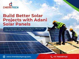 Adani Solar Panels FRP Walkway Solutions in India