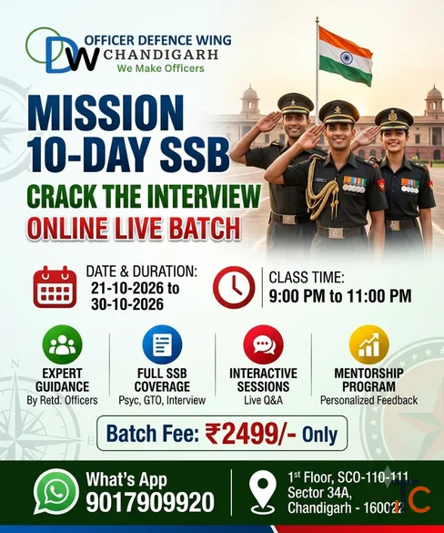 NDA Coaching in Chandigarh Race Defence Academy