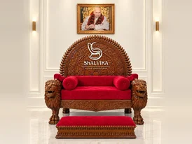 Wooden Guruji Chair for Home and Satsang