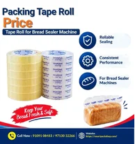 Packing Tape Roll Price Tape Roll for Bread Sealer Machine