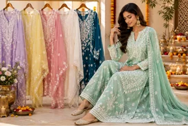 Latest Chikankari Suits for Women TheSoka