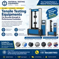Tensile Testing Equipment Manufacturer in Delhi