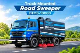 Truck Mounted Road Sweeper DTMS-10000 Highway Sweeper Truck