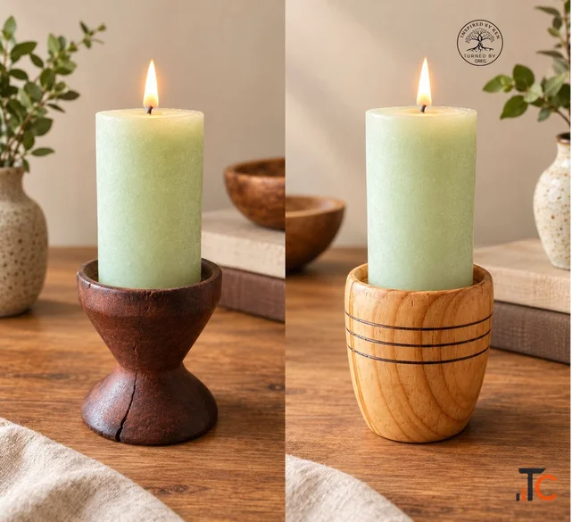 Handmade Candle Holders for Warm Home Decor Inspired by Ken