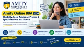Amity Online BBA Fees Eligibility Admission Specializations