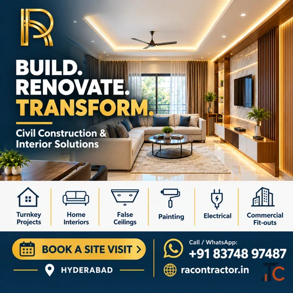 commercial construction company Hyderabad