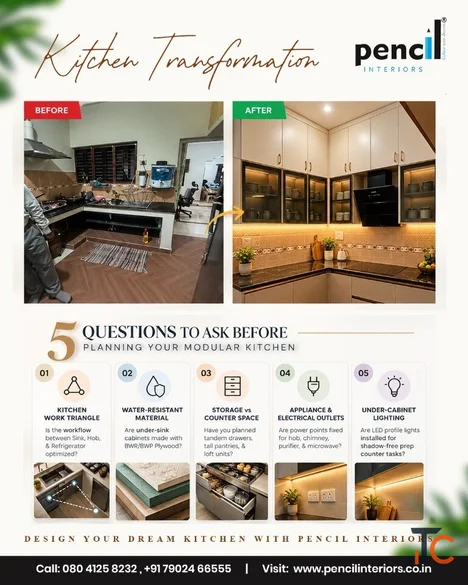 Transform Your Dream Home with Pencil Interiors - Expert Bangalore Interior Designers