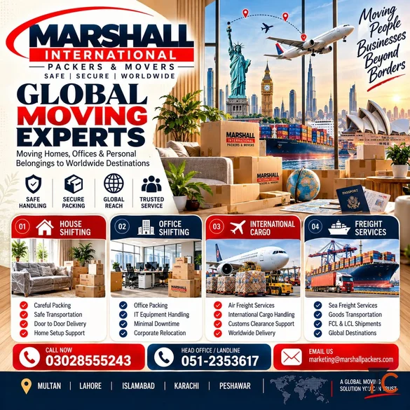 Marshall International Packers and Movers - Cargo Relocation Freight Services