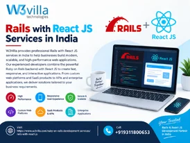 Hire Rails with React JS Developers in India