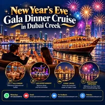 New Year's Eve Gala Dinner Cruise in Dubai Creek