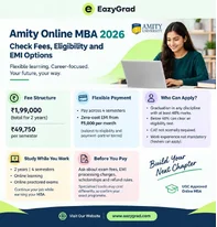 Amity Online MBA 2026 Check Fees Eligibility and EMI Options