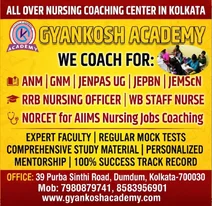 ANM GNM JENPAS-UG JEPBN AIIMS Nursing Coaching Center in Kolkata