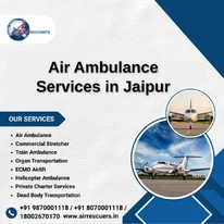Stretcher and Oxygen Support in Air Ambulance Services in Jaipur