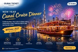 New Year Canal Cruise Dinner Dubai Celebrate with Dubai Ticket Expert