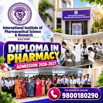 Diploma in Pharmacy Admission 2026-27 IIPSR Kalyani