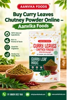 Buy Curry Leaves Chutney Powder Online - Aanvika Foods