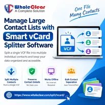 Manage Large Contact Lists with Smart vCard Splitter Software