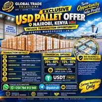 30-PALLET USD INVENTORY JKIA BONDED-WAREHOUSE AREA